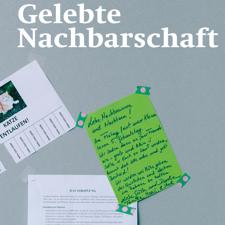 Broschüre "Gelebte Nachbarschaft" © Servicebüro zusammen>wohnen<